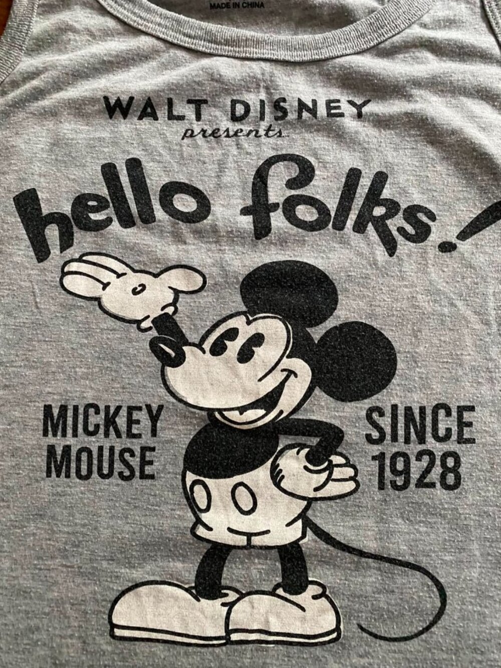 DISNEY Women’s Sleepwear Tank Gray Top, Size XS - Picture 5 of 7